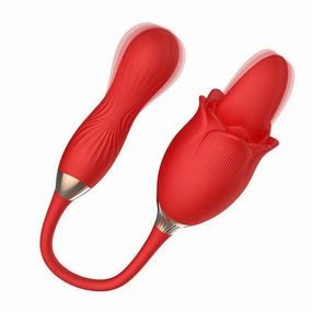 3-In-1 Disassemably Licking Rose Toy Swing Vibraitng Egg