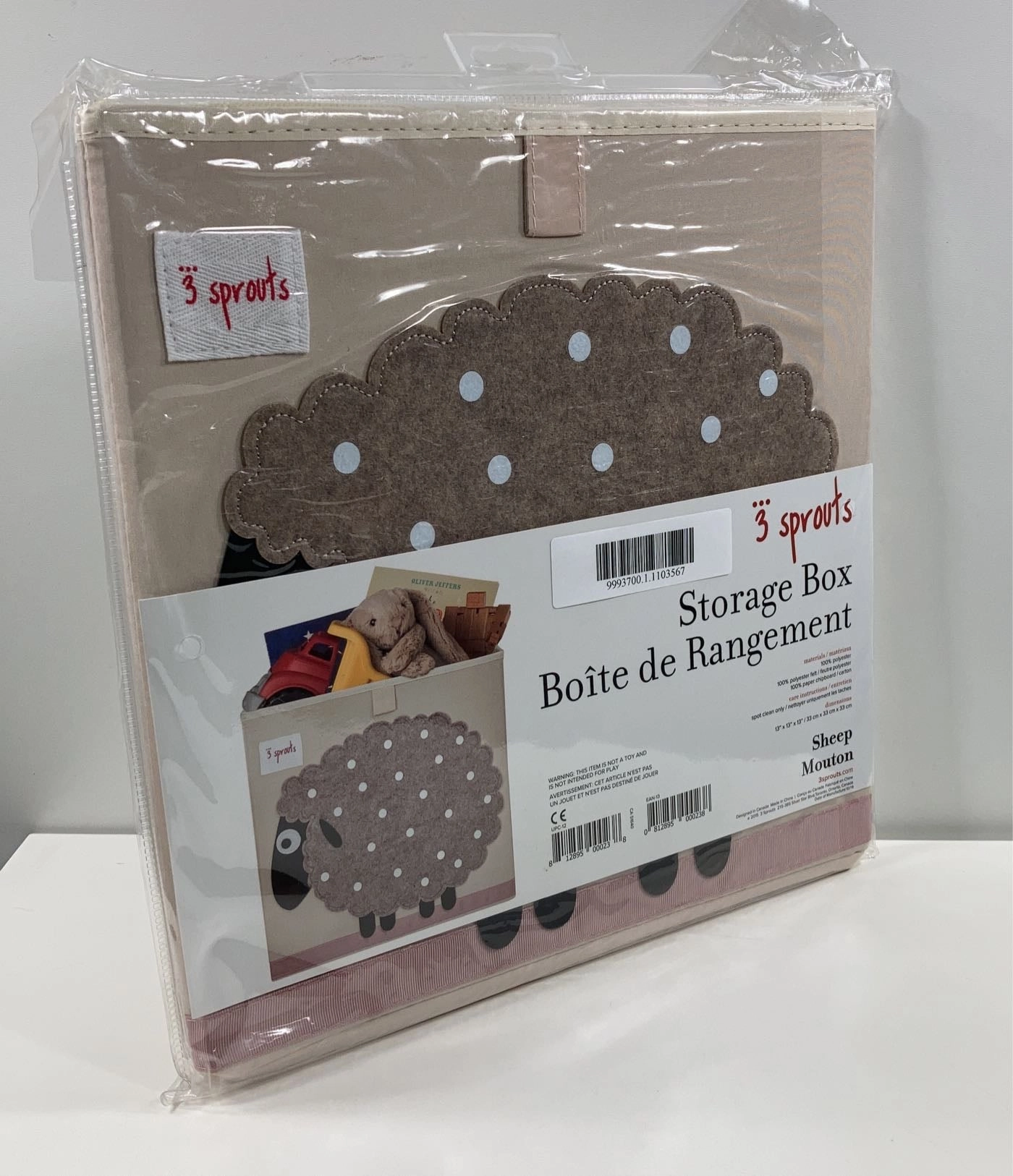 3 Sprouts Storage Box, Sheep