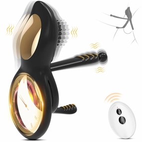 4 IN 1 Couple Shake 10 Frequency Vibration Cock Ring Remote Controlling