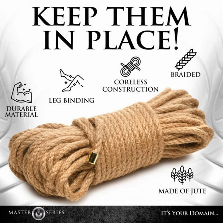 50ft Braided Jute Bondage Rope