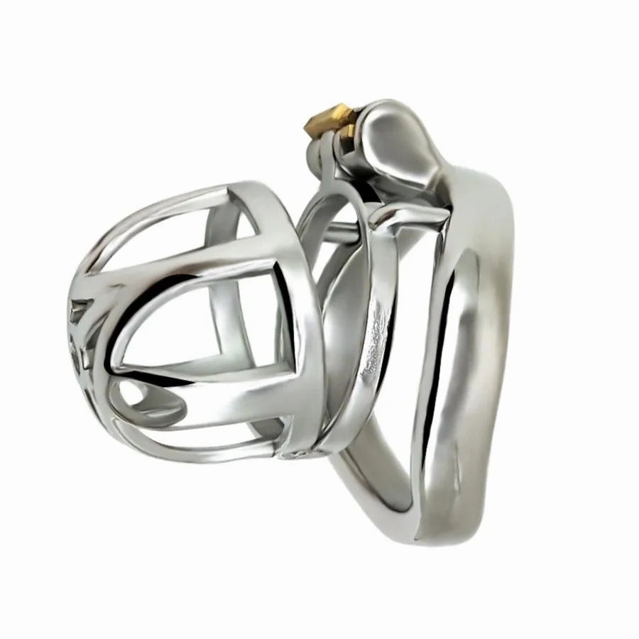 60mm Steel Male Chastity Cage Belt Toy