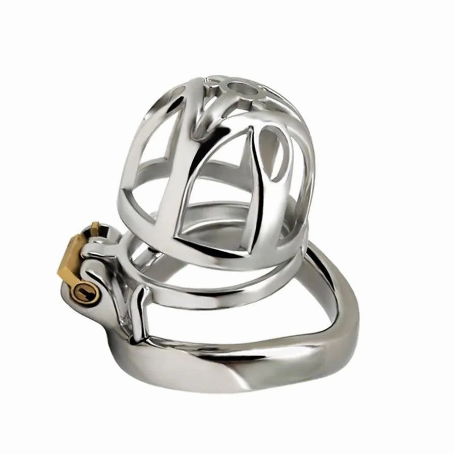 60mm Steel Male Chastity Cage Belt Toy