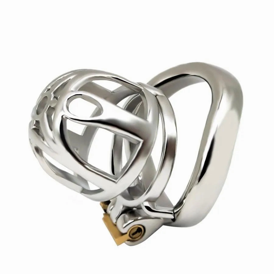60mm Steel Male Chastity Cage Belt Toy