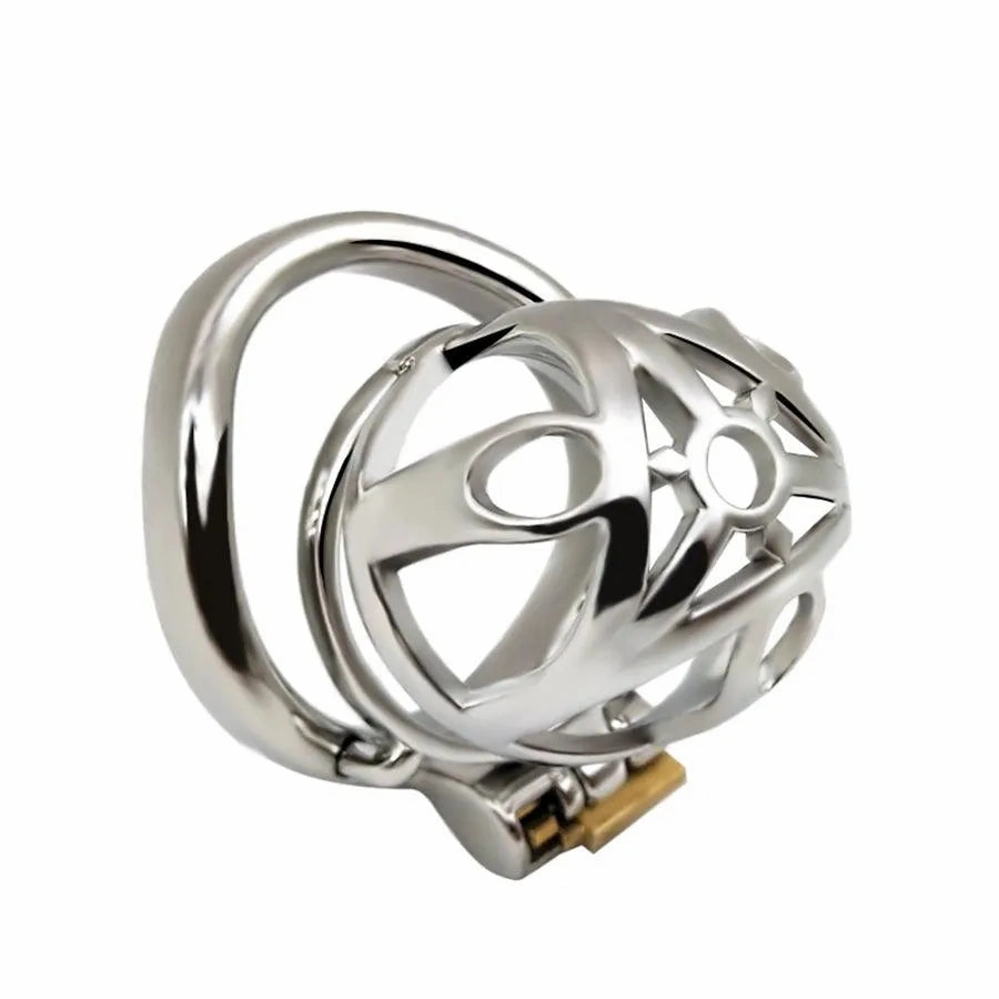60mm Steel Male Chastity Cage Belt Toy