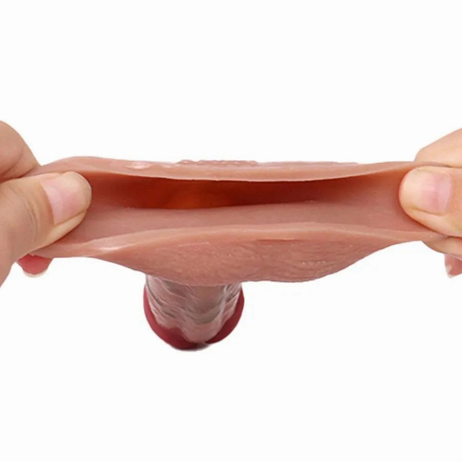 6.5 Inches Soft Realistic Penis Extender Sleeve