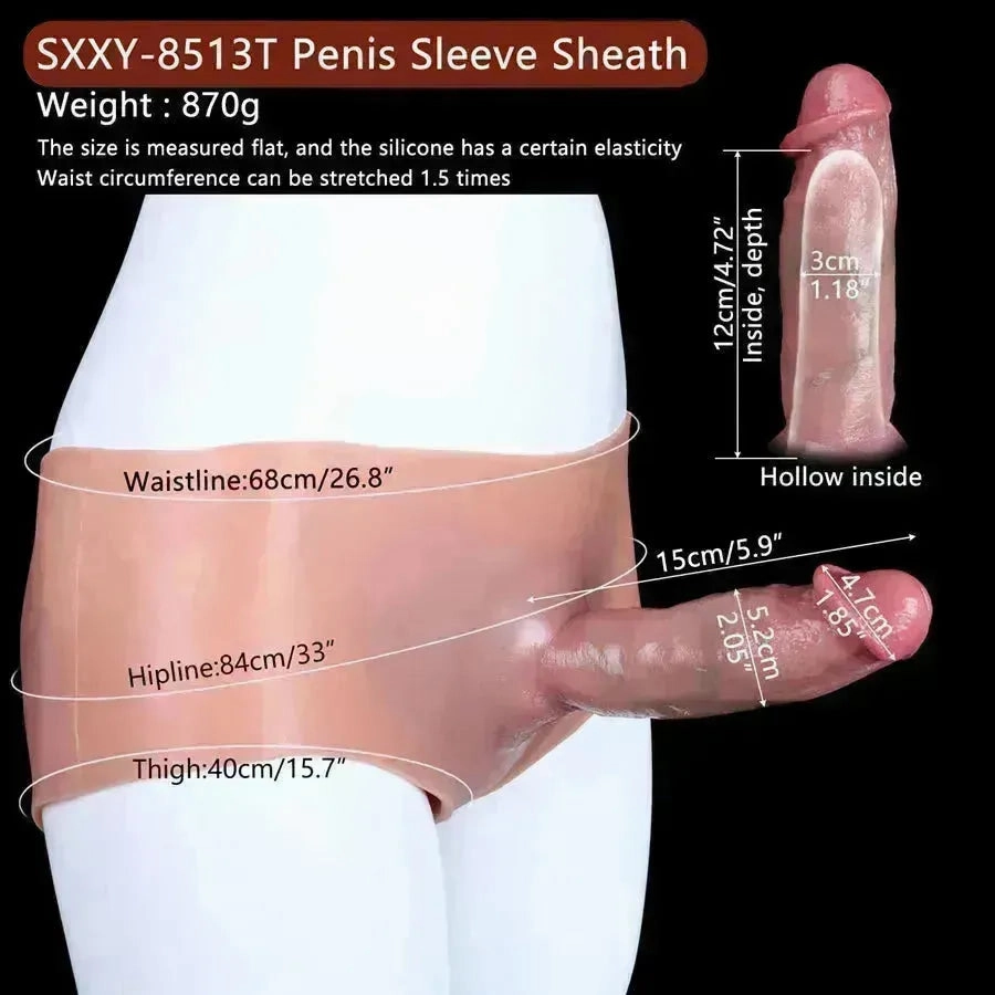6 Inches  Realistic Hollow Dildo