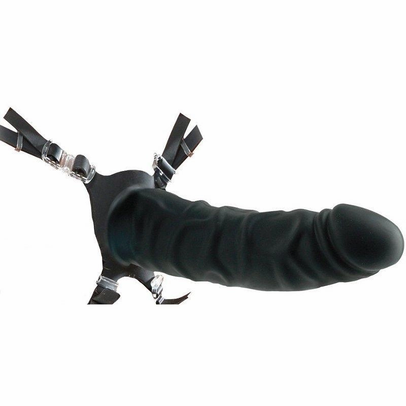 7 Inch Silicone Hollow Strap-On