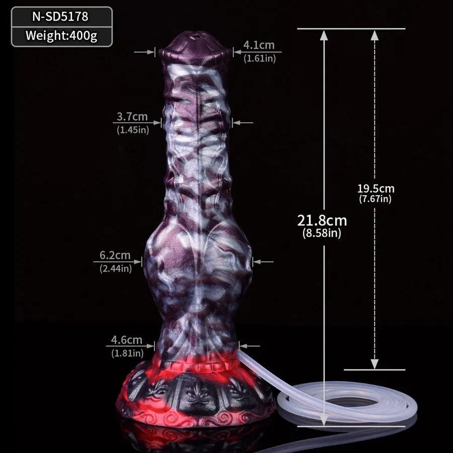 7 Inches Premium Silicone Squirting Dog Dildo