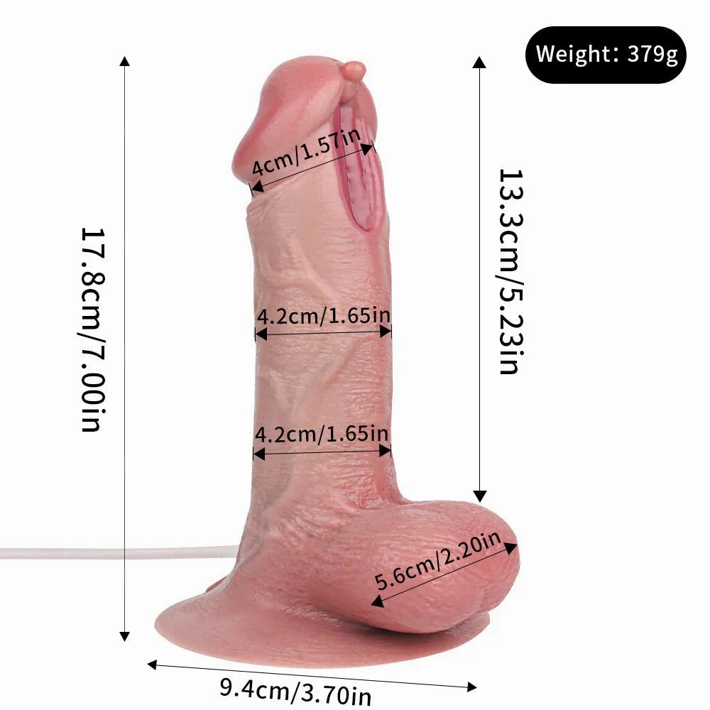 7 Inches Silicone Ejaculating Dildo