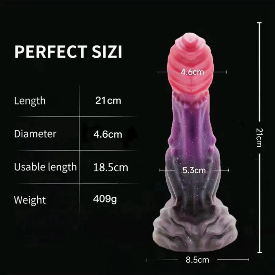 8 Inches Soft Silicone Monster Anal Dildo for Sex