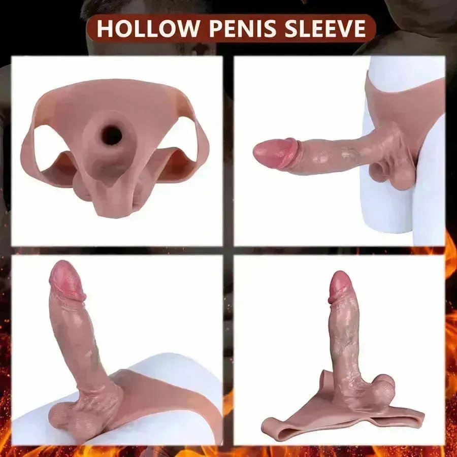 8 Inches Wearable Hollow Dildo
