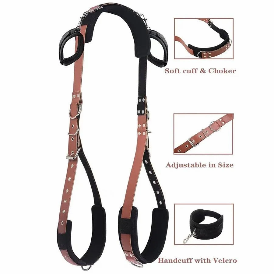 Adjustable Leather BDSM Sex Swing