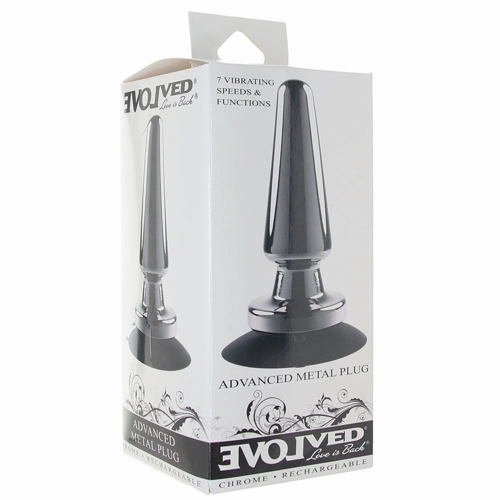 Advanced Vibrating Metal Plug with Suction Base
