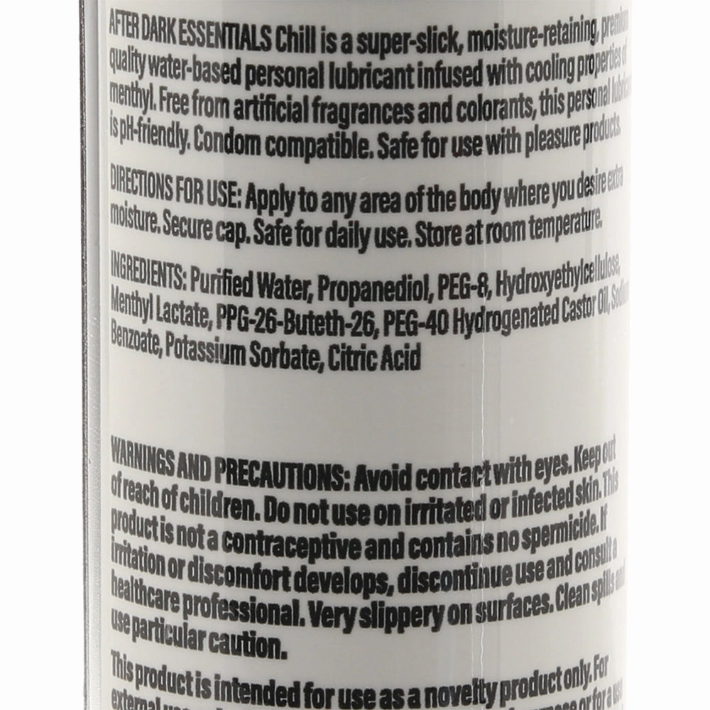 After Dark Essentials Cooling Water Based Lube in 4oz/120ml