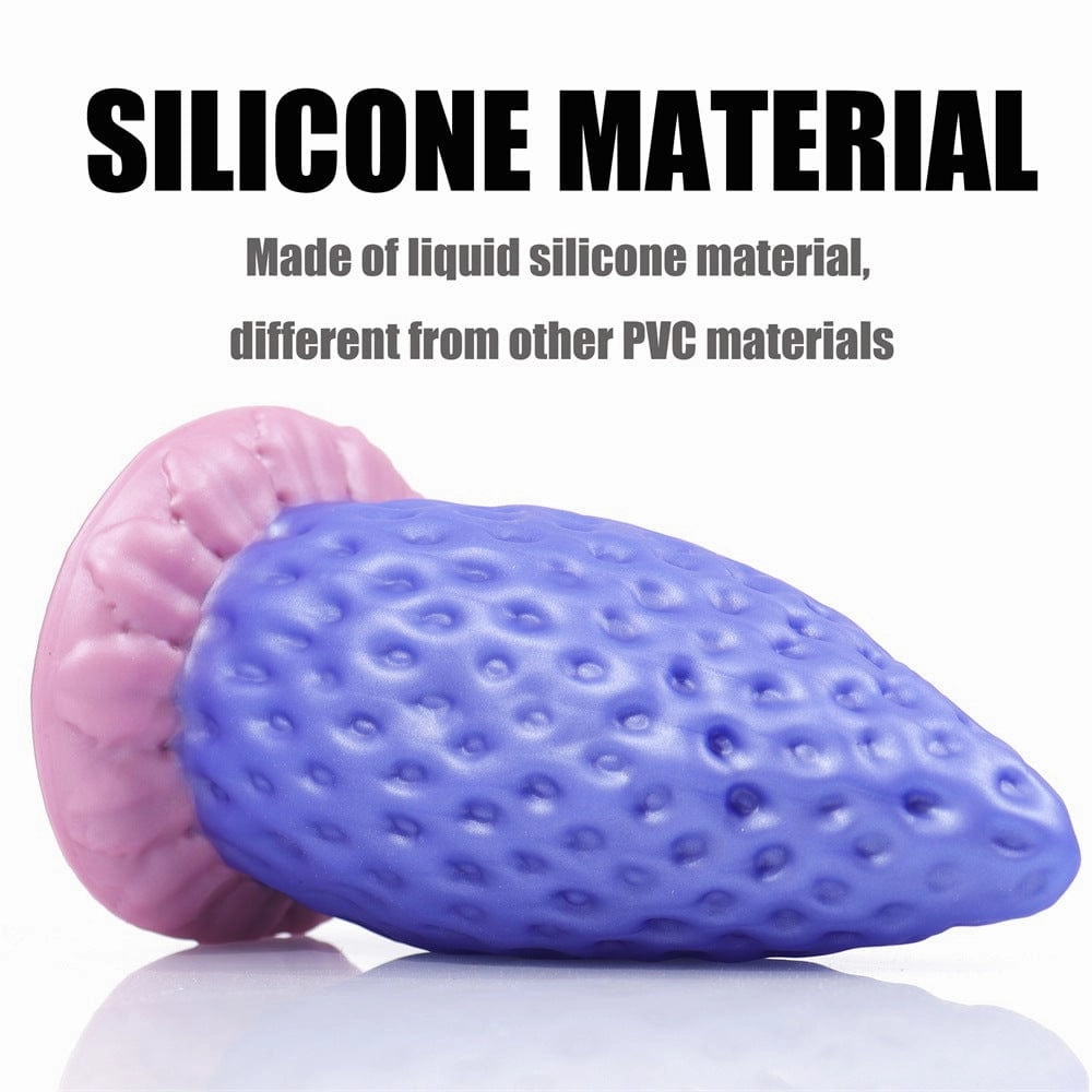 AIMITEX Super Large Strawberry Silicone Butt Plug Anal Sex Toy