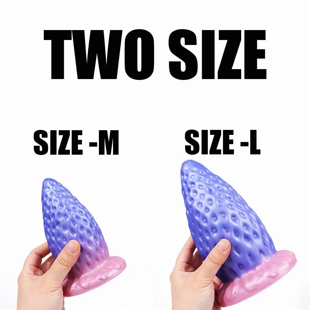 AIMITEX Super Large Strawberry Silicone Butt Plug Anal Sex Toy
