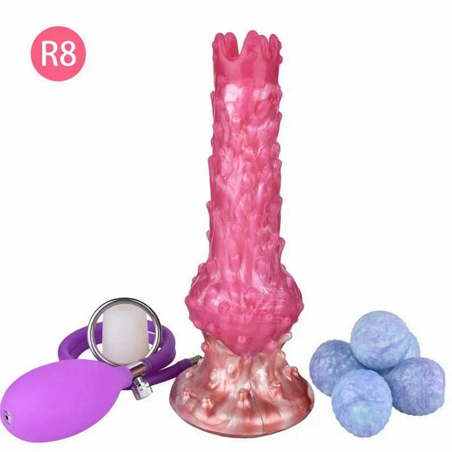Airbag Pushing Egg Laying Dildo for Sex Game