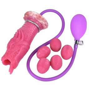 Airbag Pushing Egg Laying Dildo Sex Toy