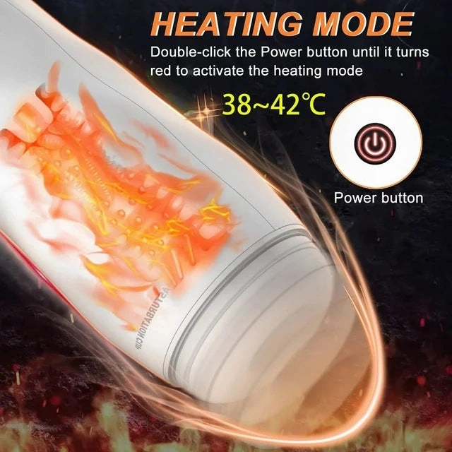Amovibe Automatic Male Masturbator, Male Masturbators Cup with 3 Thrusting & 10 Vibration Modes,Sex Toys for Men with Heating Function,Adult Sex Toys & Games