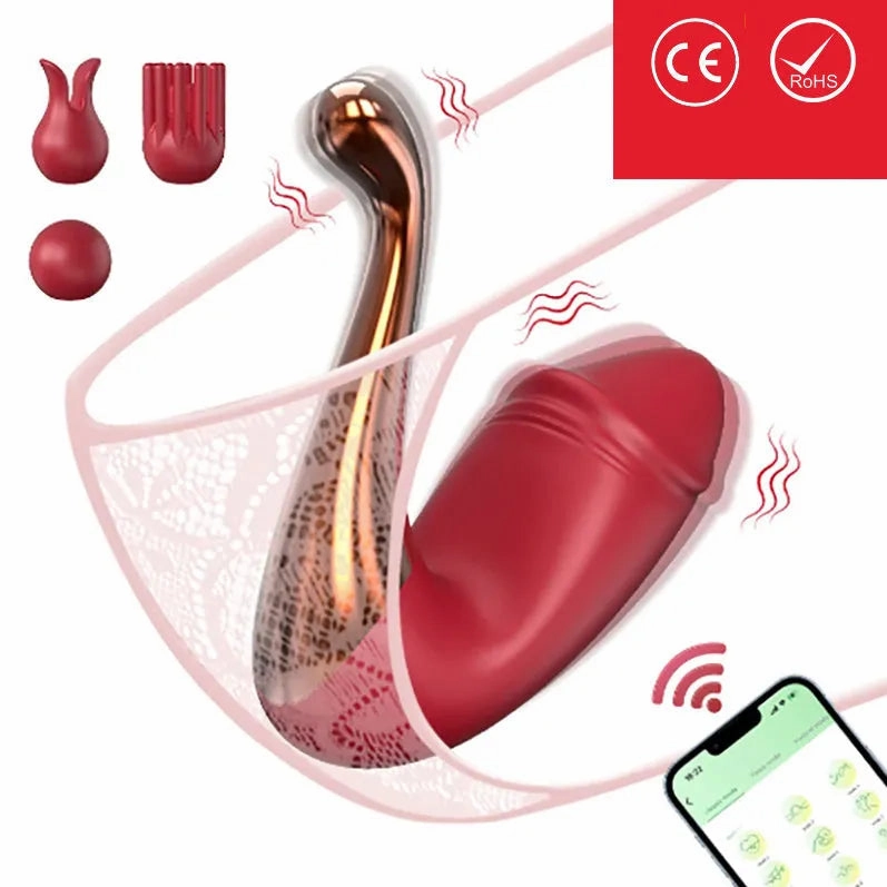 APP Control Swan Wearable Female Vibrator