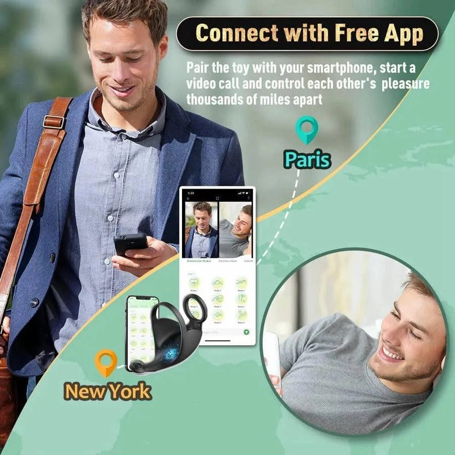 App Control Vibrating Testicle Ring