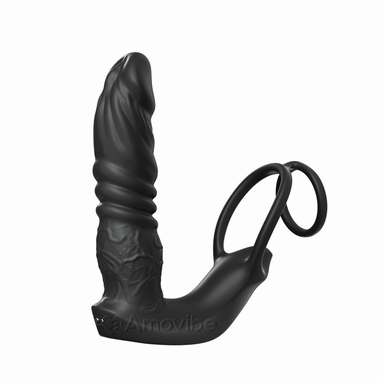 APP-Controlled Dual Vibration Cock Ring and Anal Toy – Ultimate Performance Enhancer