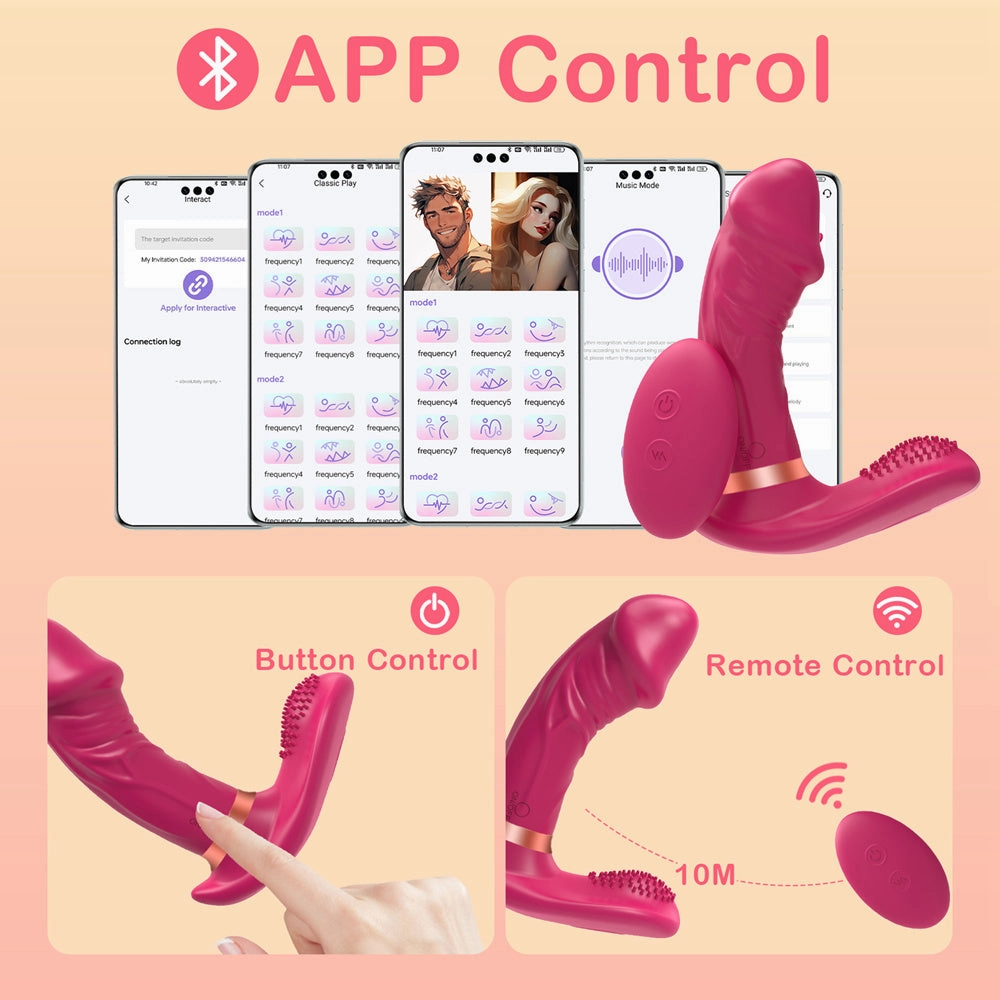 APP Controlled Swing Dildo Vibrator