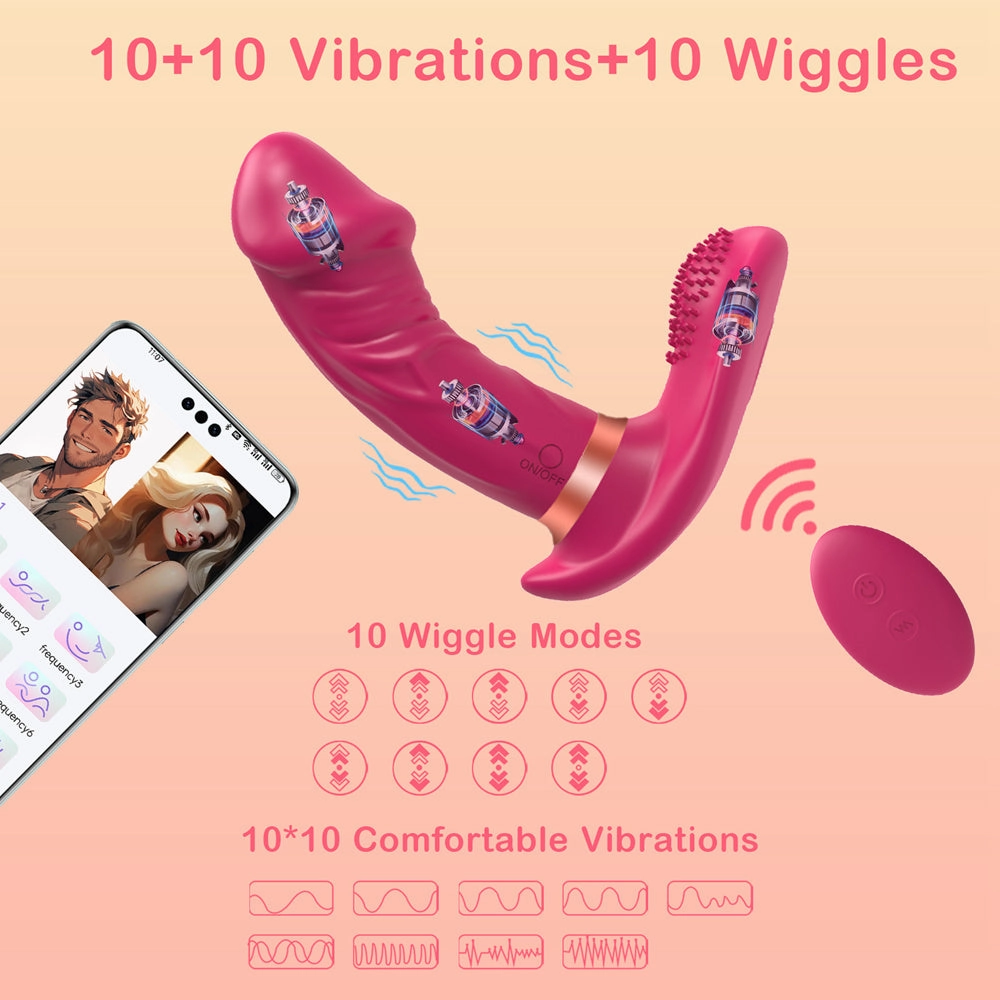 APP Controlled Swing Dildo Vibrator
