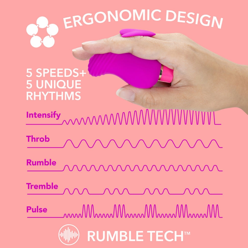 Aria Erotic AF Ergonomic Heart Finger Vibrator