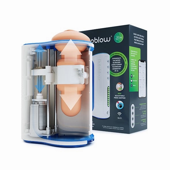 Autoblow - A.I  Machine Hands Free App-Controlled Masturbator (White)