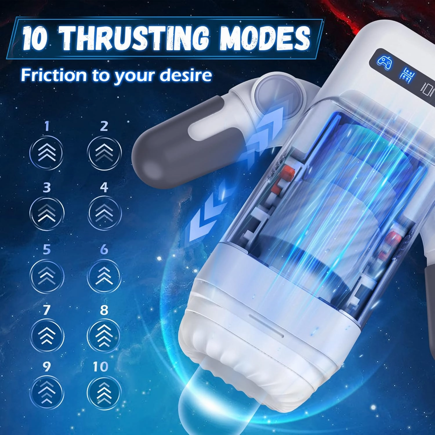 Automatic Male Masturbator with 10 Thrusting & Vibration Modes