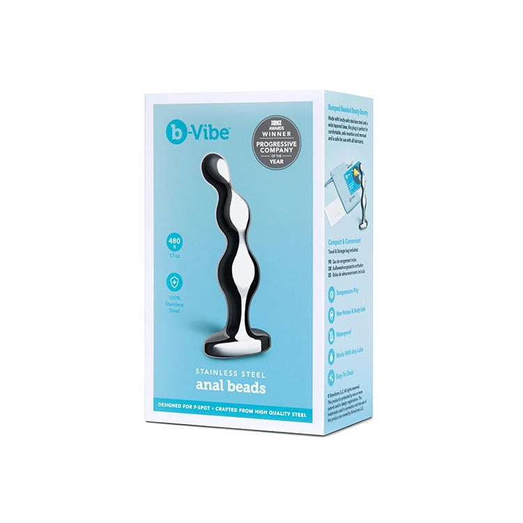 b-Vibe Stainless Steel Anal Beads