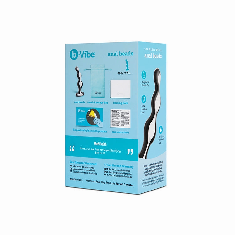 b-Vibe Stainless Steel Anal Beads