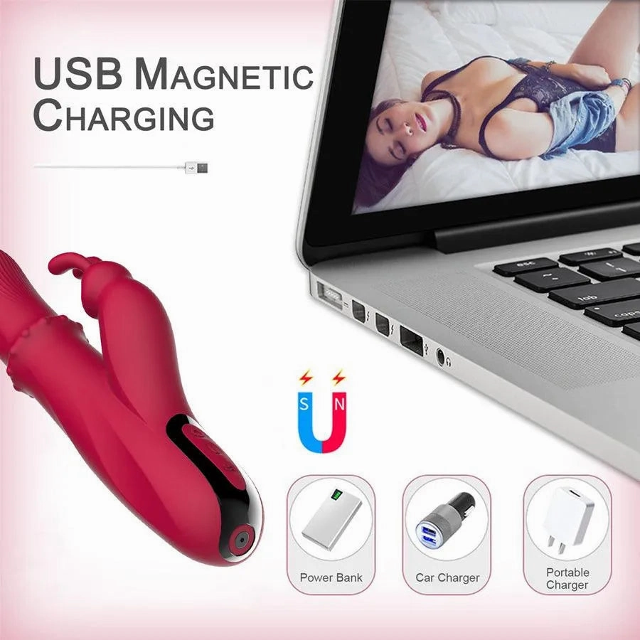 Beads Sliding Massage Rabbit Vibrator for Women
