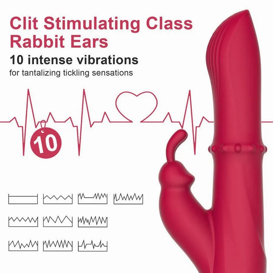 Beads Sliding Massage Rabbit Vibrator for Women