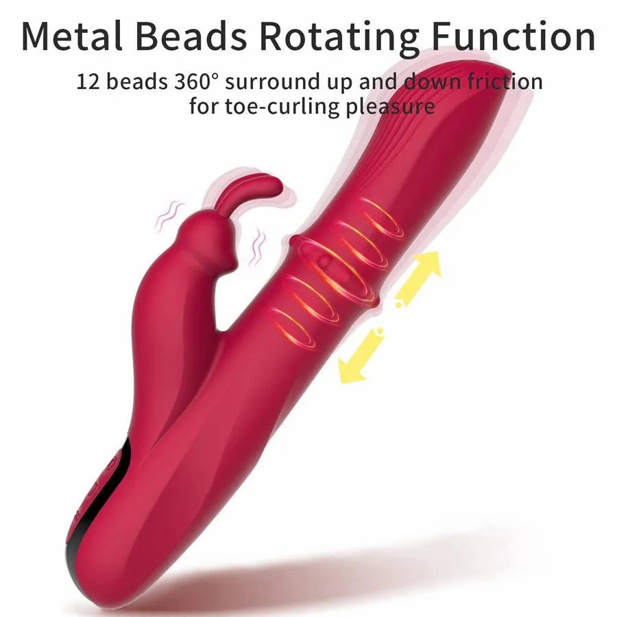 Beads Sliding Massage Rabbit Vibrator for Women