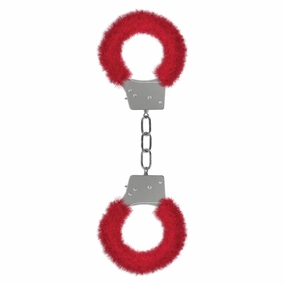 Beginner's Furry Handcuffs - Red