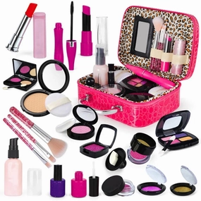 BESLY 21-Pieces Child Girls Makeup Set Toys Real Makeup Kit Toys for Girls Toys Age 6-12