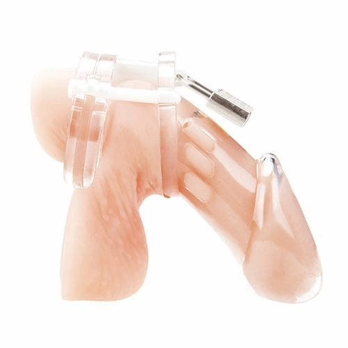 Blue Line - Acrylic See Thru Chastity Cock Cage (Clear)