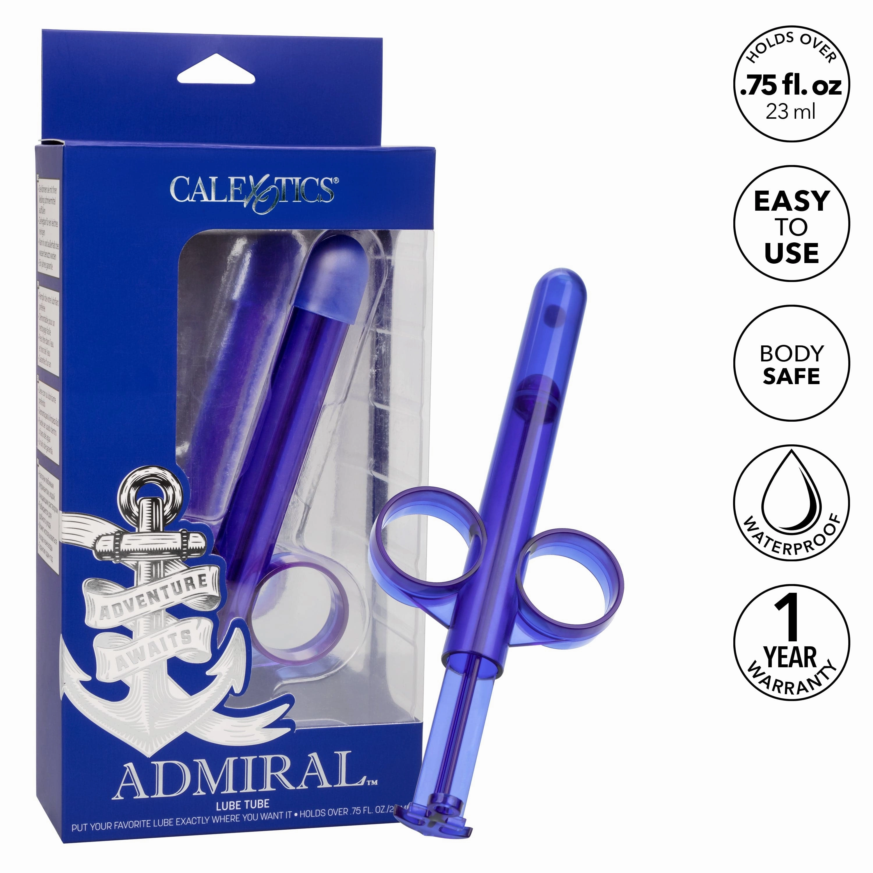 California Exotics - Admiral Lube Tube Accessory (Blue)