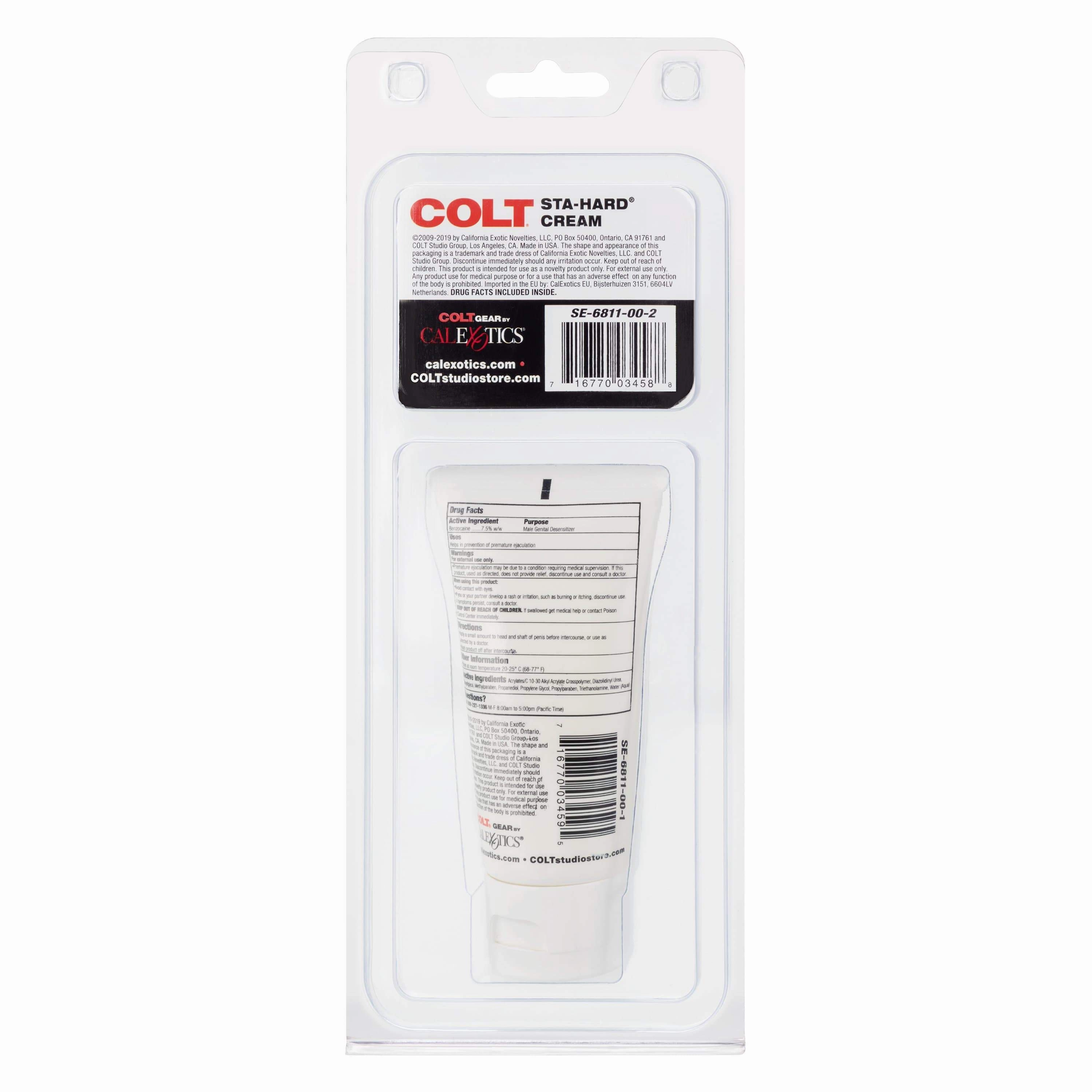 California Exotics - COLT Sta Hard Male Genital Desensitizer Cream 2oz