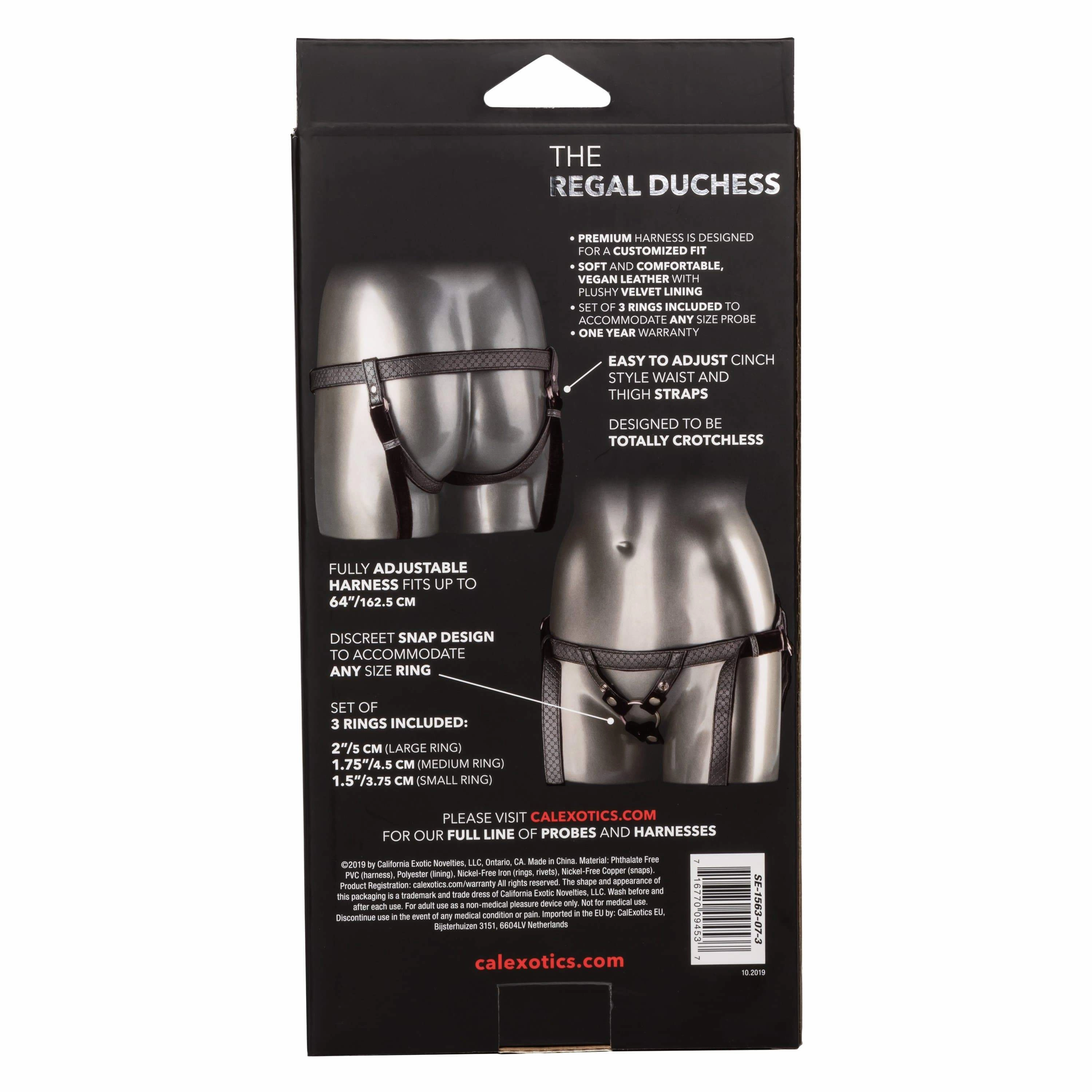 California Exotics - Her Royal Harness The Regal Duchess Strap On (Black)
