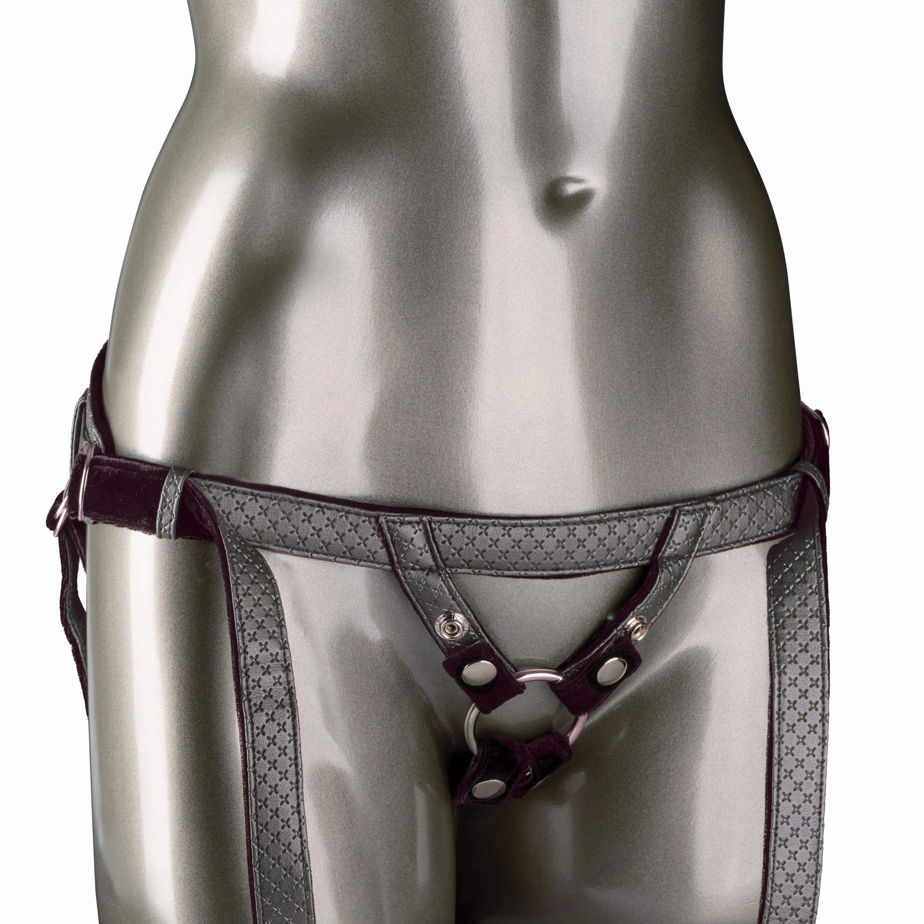 California Exotics - Her Royal Harness The Regal Duchess Strap On (Black)