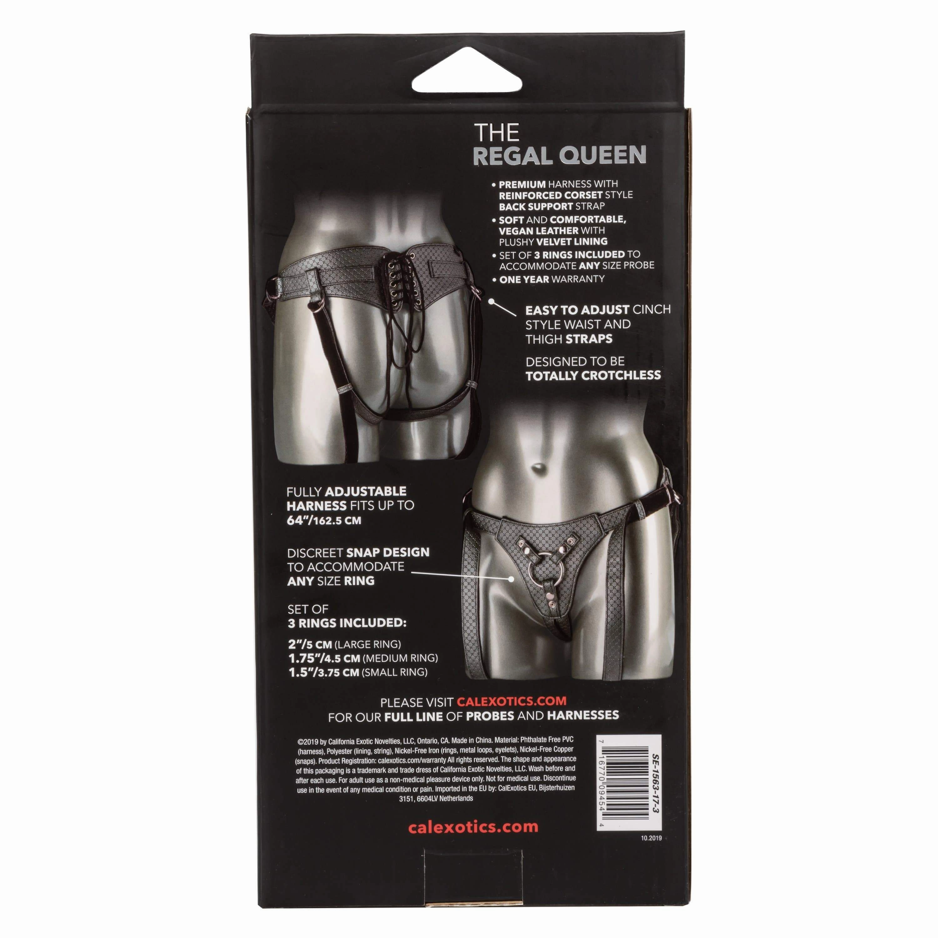 California Exotics - Her Royal Harness The Regal Queen Strap On (Black)