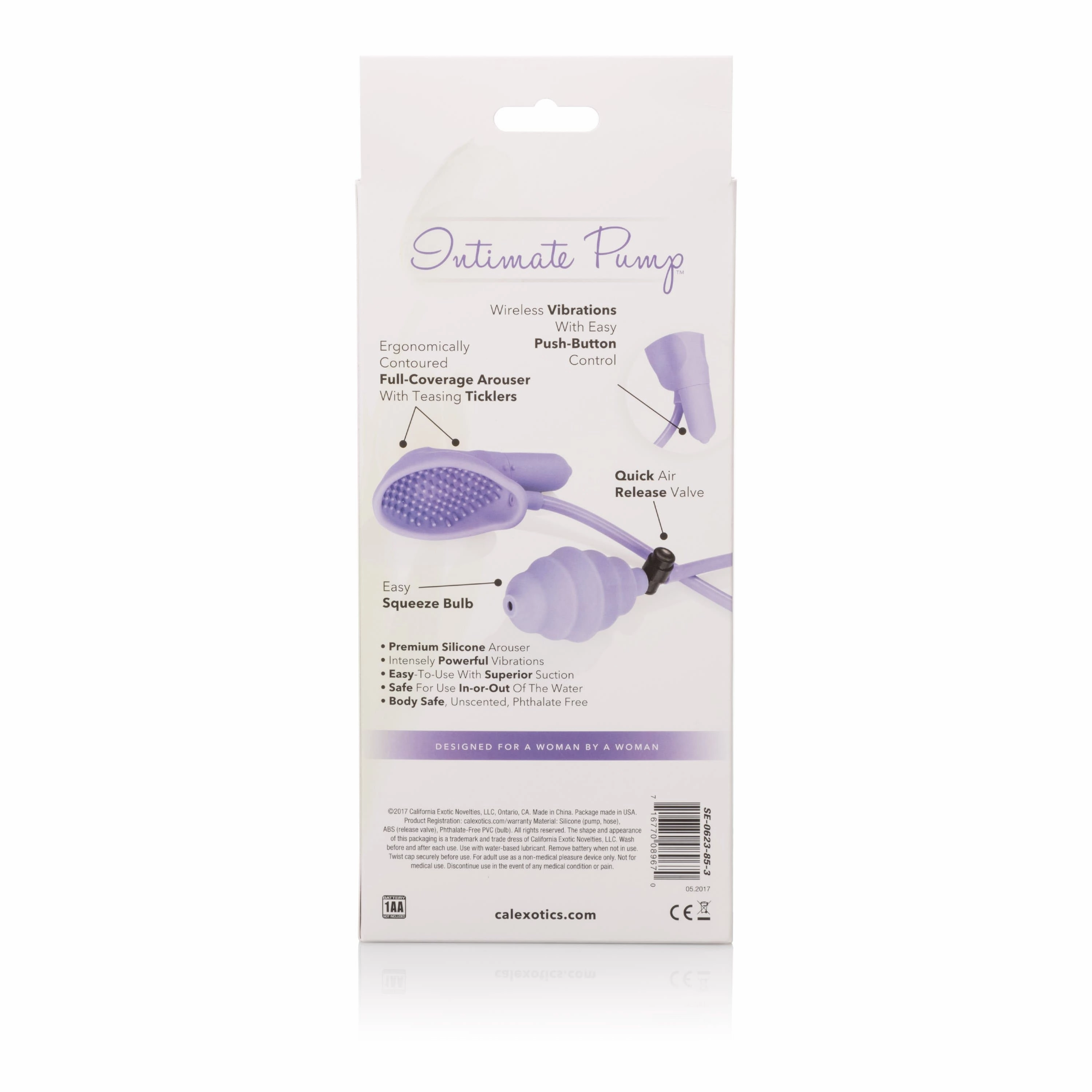 California Exotics - Intimate Pump Silicone Pro Intimate Clitoral Pump (Purple)