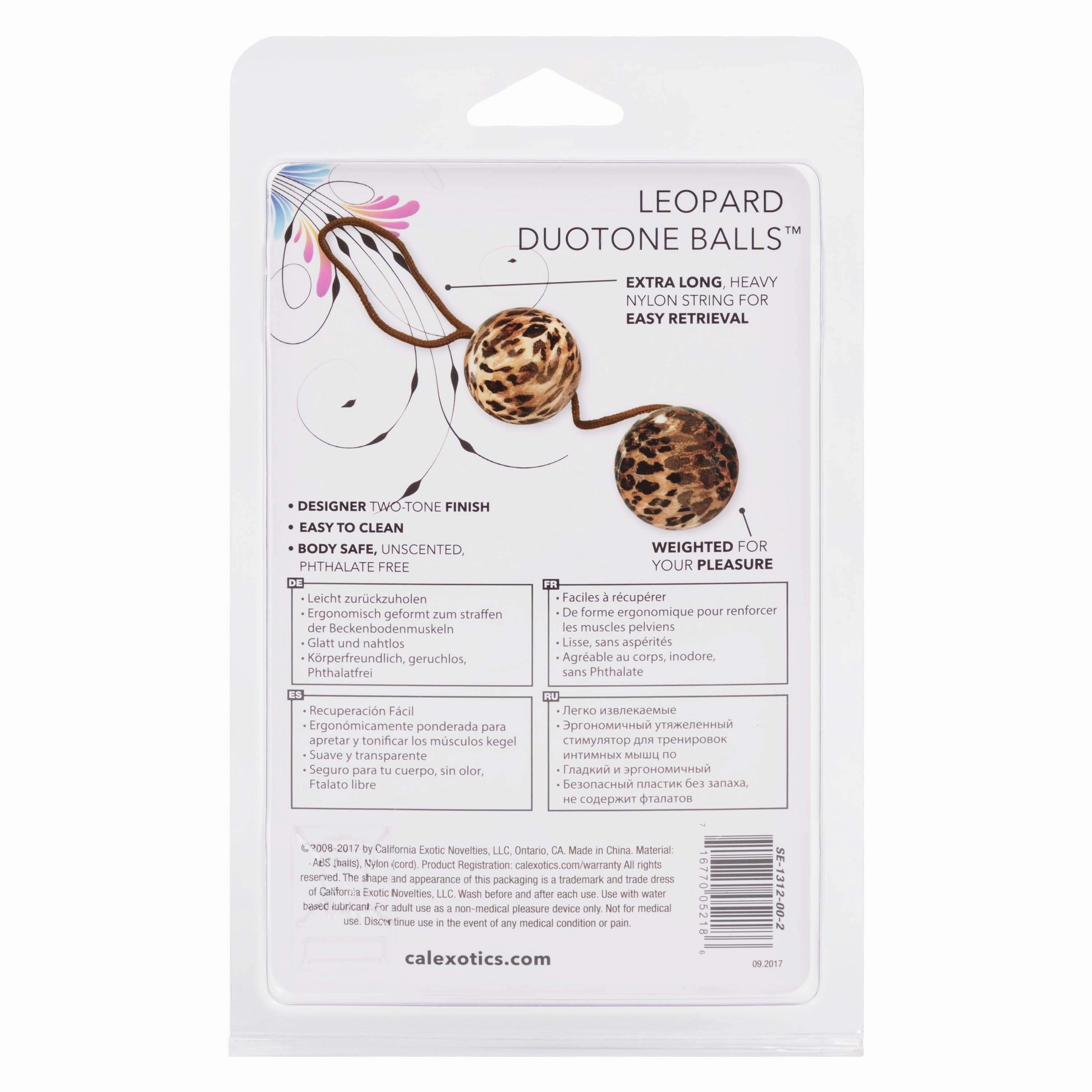 California Exotics - Leopard Duotone Weighted Kegel Balls (Leopard)