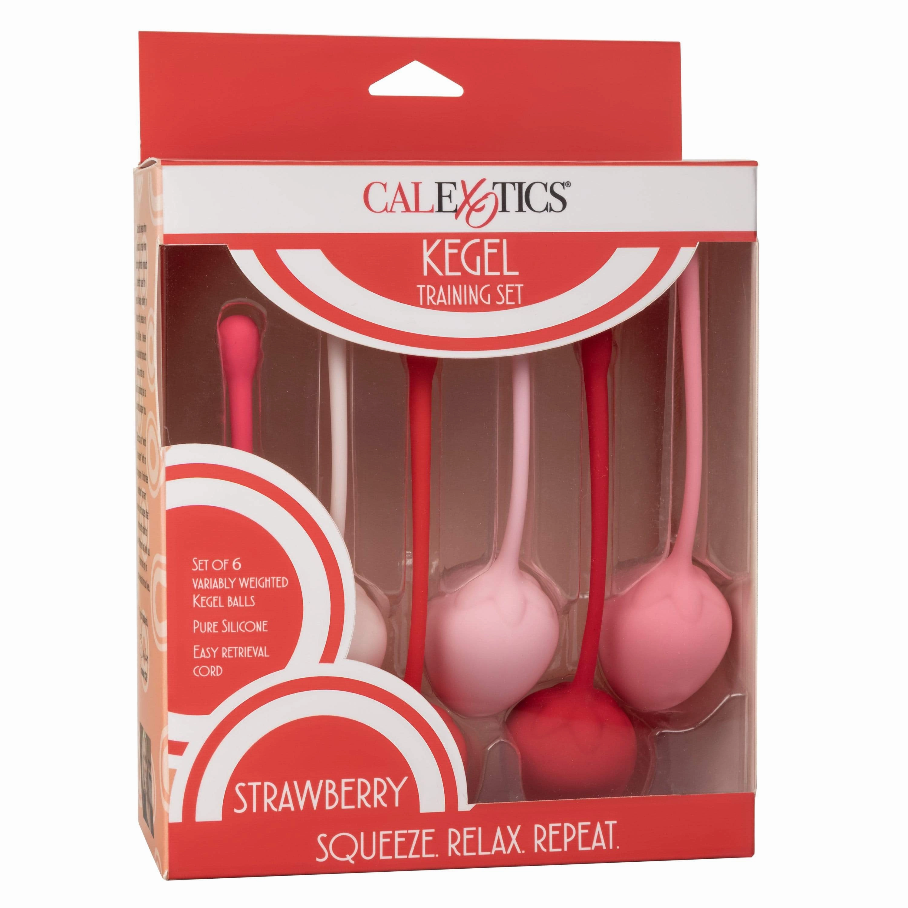 California Exotics - Strawberry Silicone Kegel Balls Training Set (Pink)