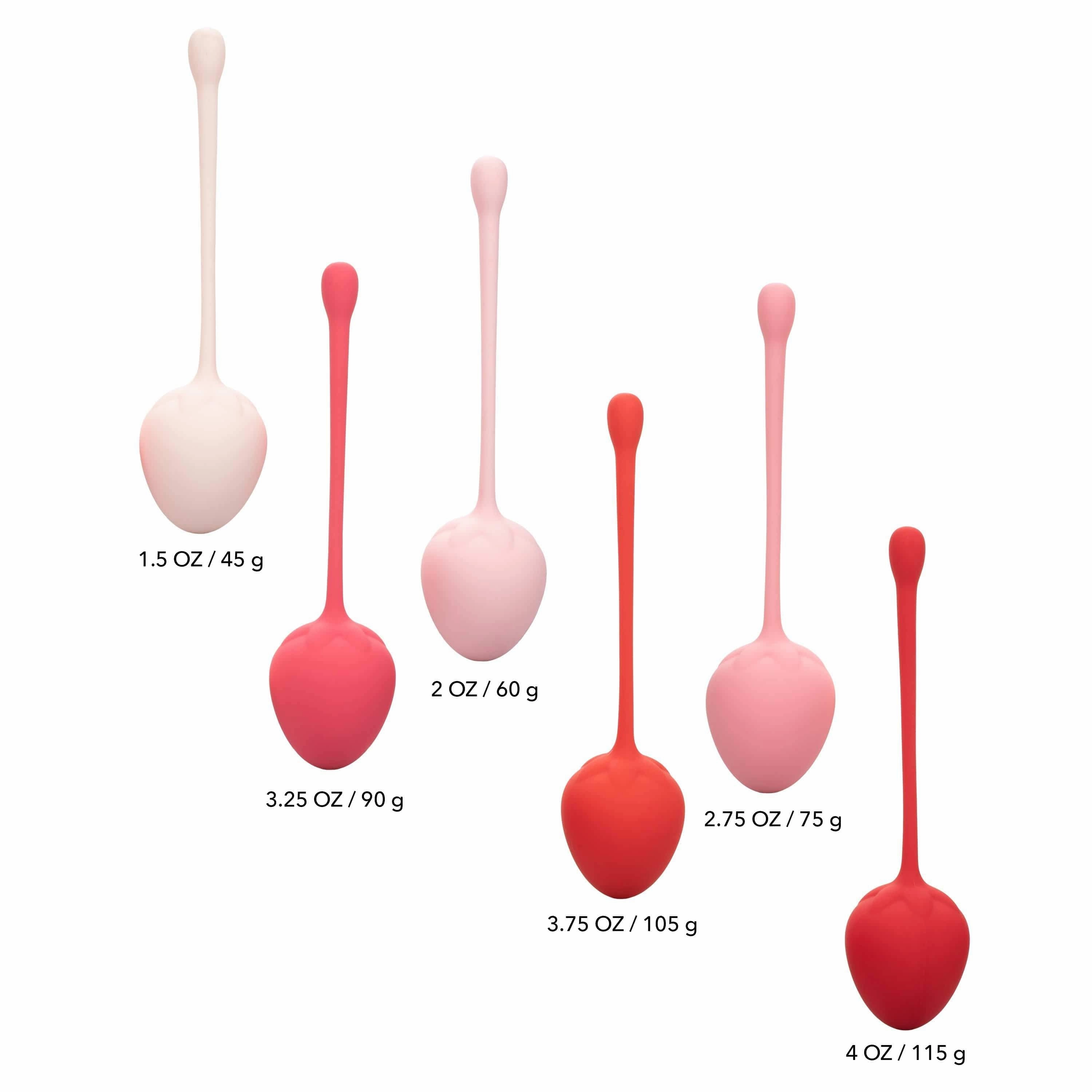 California Exotics - Strawberry Silicone Kegel Balls Training Set (Pink)