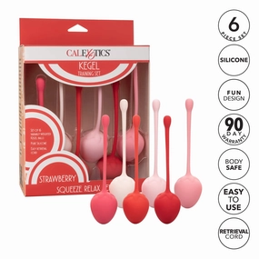 California Exotics - Strawberry Silicone Kegel Balls Training Set (Pink)