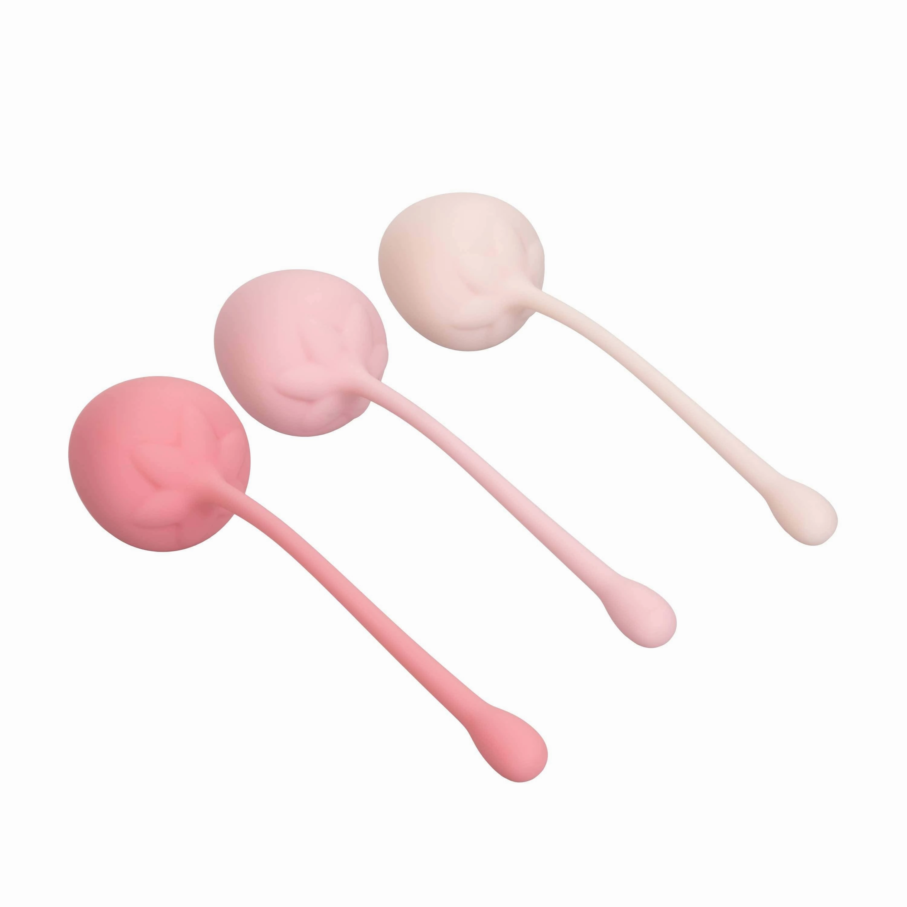 California Exotics - Strawberry Silicone Kegel Balls Training Set (Pink)